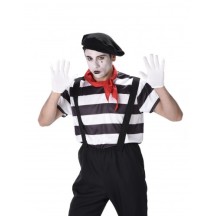 Déguisement mime pantacourt homme -  - Costumes adulte