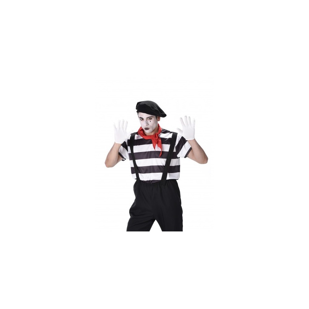 Déguisement mime pantacourt homme -  - Costumes adulte