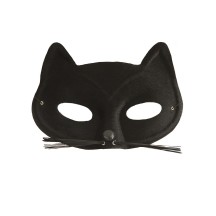 Loup chat noir élégant – Masque déguisement pas cher