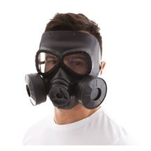 Masque à gaz noir adulte – Accessoire déguisement pas cher