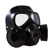 Masque à gaz noir adulte – Accessoire déguisement pas cher