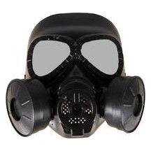 Masque à gaz noir adulte – Accessoire déguisement pas cher