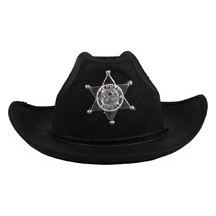 Chapeau Feutre Shérif Noir – Enfant - 11236 - Chapeaux