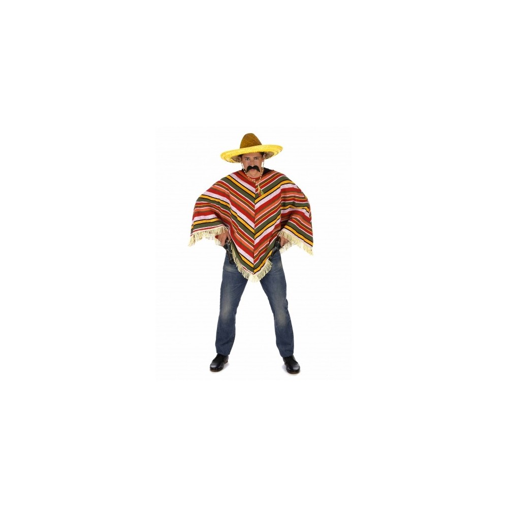 Poncho mexicain adulte pas cher | Fiesta Factory