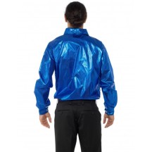 Chemise disco à sequins bleus homme -  - Costumes adulte
