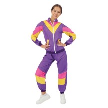 Costume années 80 femme violet pas cher | Fiesta Factory