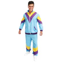 Costume années 80 homme bleu pas cher | Fiesta Factory
