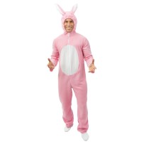 Costume lapin adulte rose pas cher | Fiesta Factory