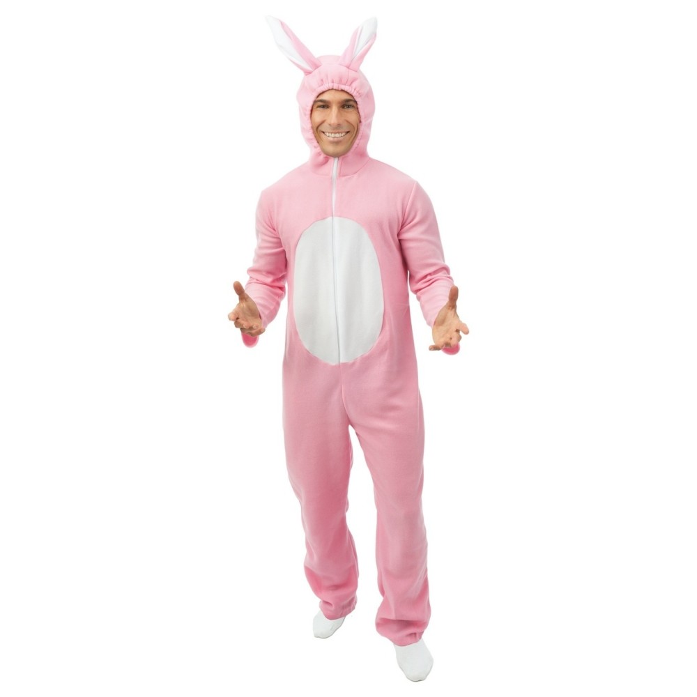 Costume lapin adulte rose pas cher | Fiesta Factory