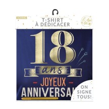 T-shirt à dédicacer homme âge anniversaire pas cher | Fiesta Factory