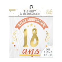 T-shirt à dédicacer femme âge anniversaire pas cher | Fiesta Factory
