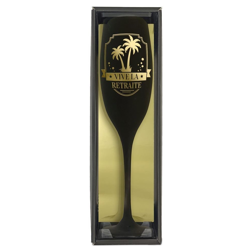 Flûte champagne retraite cadeau original | Fiesta Factory