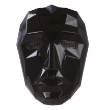 Masque origami noir visage – masque élégant pour soirée déguisée