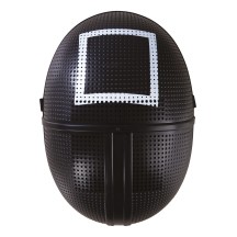 Masque noir carré – masque géométrique original soirée