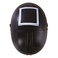 Masque noir carré – masque géométrique original soirée