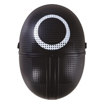 Masque noir cercle – masque géométrique élégant soirée