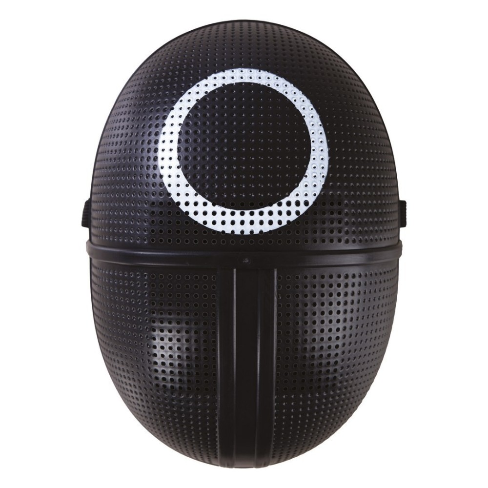 Masque noir cercle – masque géométrique élégant soirée