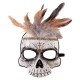 Demi masque vaudou adulte – masque mystique Halloween