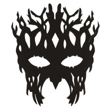Masque arbre noir – masque nature original déguisement