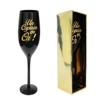 Flûte copain en or noire cadeau ami | Fiesta Factory