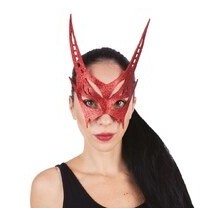 Masque diable rouge adulte – masque démon Halloween