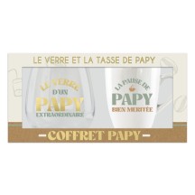 Coffret cadeau papy tasse et verre original | Fiesta Factory