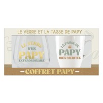 Coffret cadeau papy tasse et verre original | Fiesta Factory