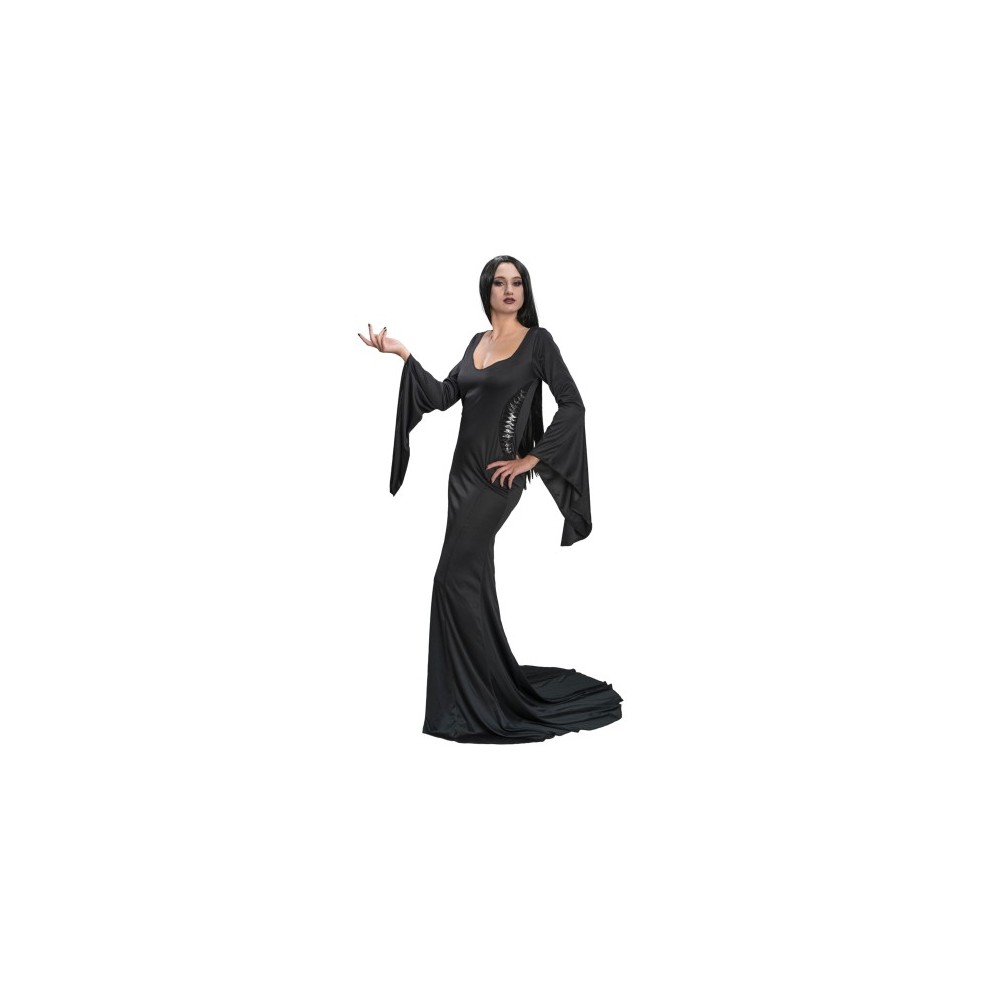 Déguisement Morticia Addams Wednesday™ adulte pas cher – Fiesta Factory