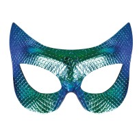 Loup iridescent effet écailles – masque brillant original