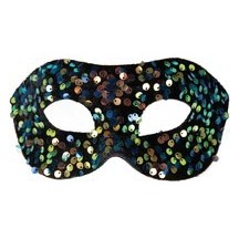 Loup à sequins – masque brillant bal masqué élégant