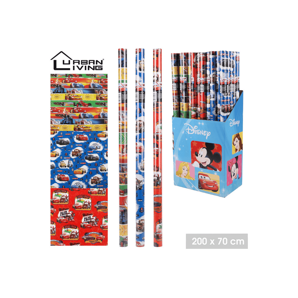 Papier cadeau Cars 2m x 0,70m pas cher – Fiesta Factory