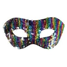 Loup à sequins réversible – Masque brillant soirée déguisée