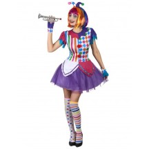 Déguisement arlequin femme pompons colorés pas cher – Fiesta Factory