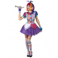 Déguisement arlequin femme pompons colorés pas cher – Fiesta Factory