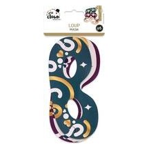 Loups en papier lot de 6 – Masques fête et soirée déguisée