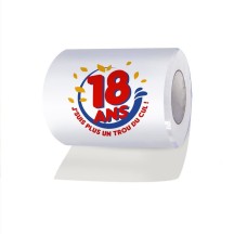 Papier WC 18 ans humoristique – Cadeau drôle anniversaire - Fiesta Factory