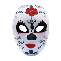 Masque Day of the Dead femme – Masque Halloween élégant mexicain