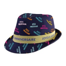 Chapeau Borsalino anniversaire pas cher | Fiesta Factory à petit prix