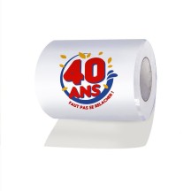 Papier WC 40 ans humoristique – Cadeau drôle anniversaire - Fiesta Factory