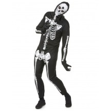 Déguisement squelette noir homme Halloween pas cher – Fiesta Factory