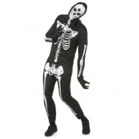 Déguisement squelette noir homme Halloween pas cher – Fiesta Factory