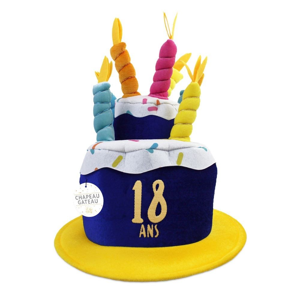 Chapeau anniversaire 18 ans pas cher | Fiesta Factory à petit prix