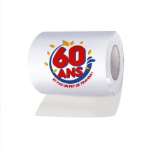 Papier WC 60 ans humoristique – Cadeau drôle anniversaire - Fiesta Factory