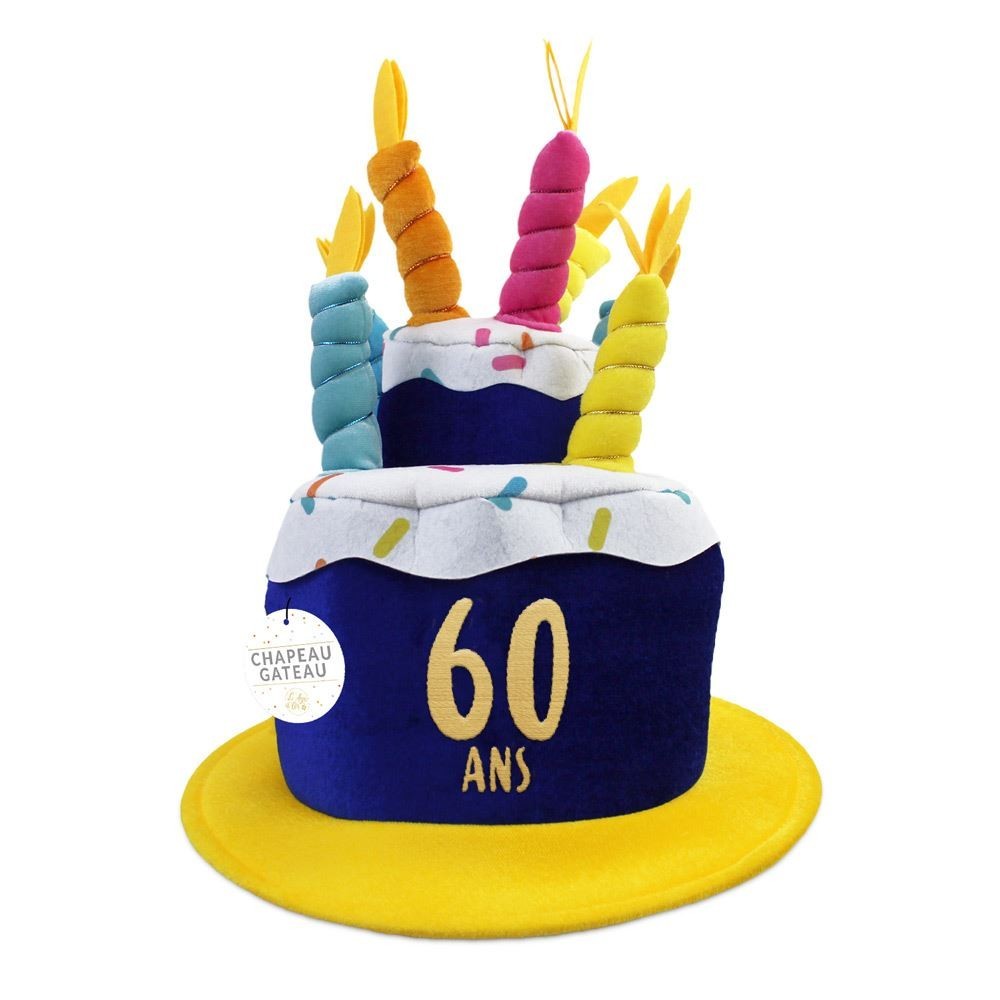 Chapeau anniversaire 60 ans pas cher | Fiesta Factory à petit prix