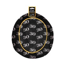 Chapeau anniversaire noir 30 ans pas cher | Fiesta Factory à petit prix