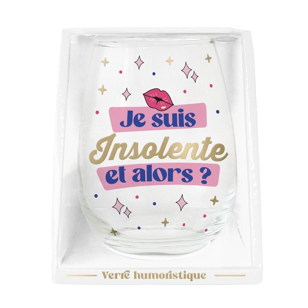 Verre insolente cadeau femme original pas cher – Fiesta Factory