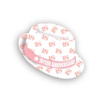 Chapeau anniversaire blanc 18 ans pas cher | Fiesta Factory à petit prix