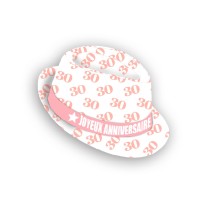Chapeau anniversaire blanc trentaine pas cher | Fiesta Factory à petit prix