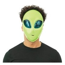 Masque extraterrestre vert adulte – Déguisement alien réaliste