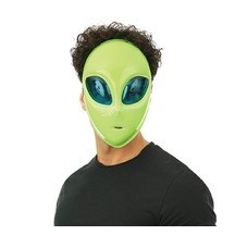 Masque extraterrestre vert adulte – Déguisement alien réaliste